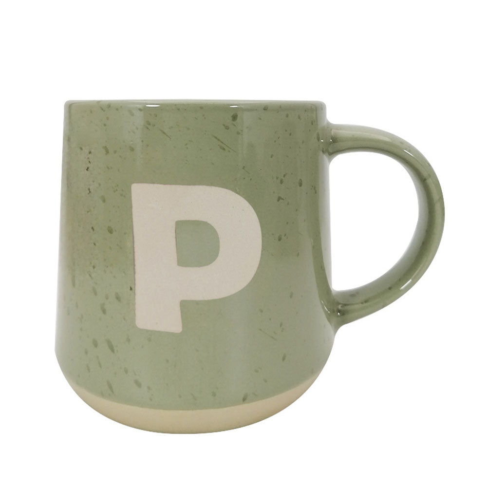 Taza Letra P Verde