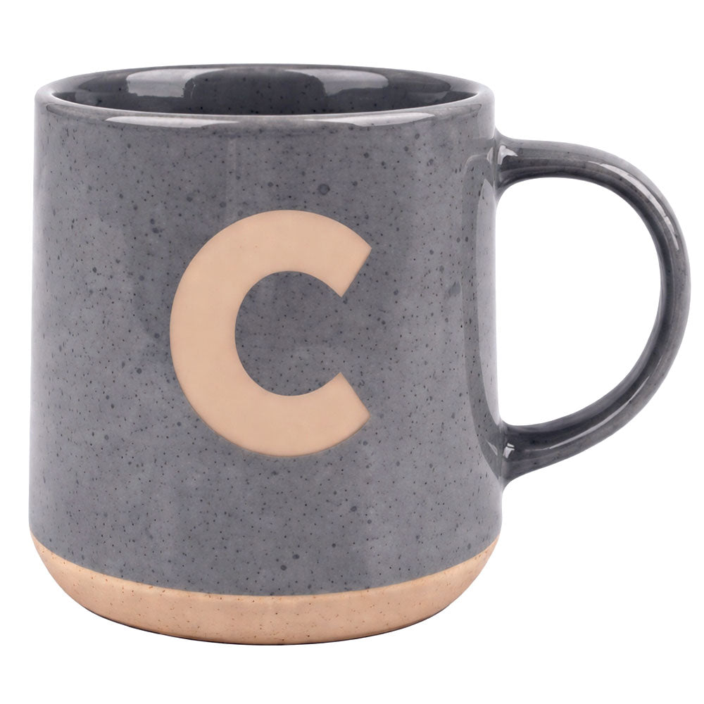 Taza Letra C Gris