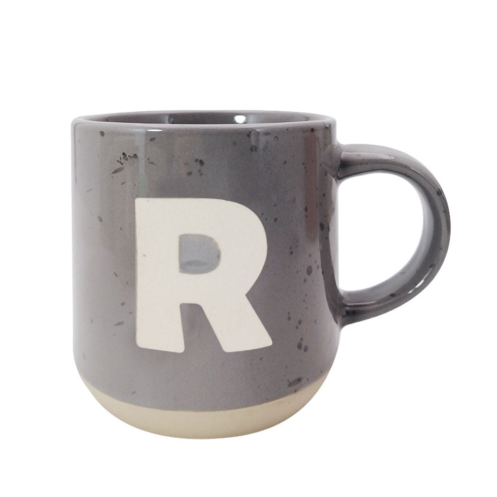 Taza Letra R Gris