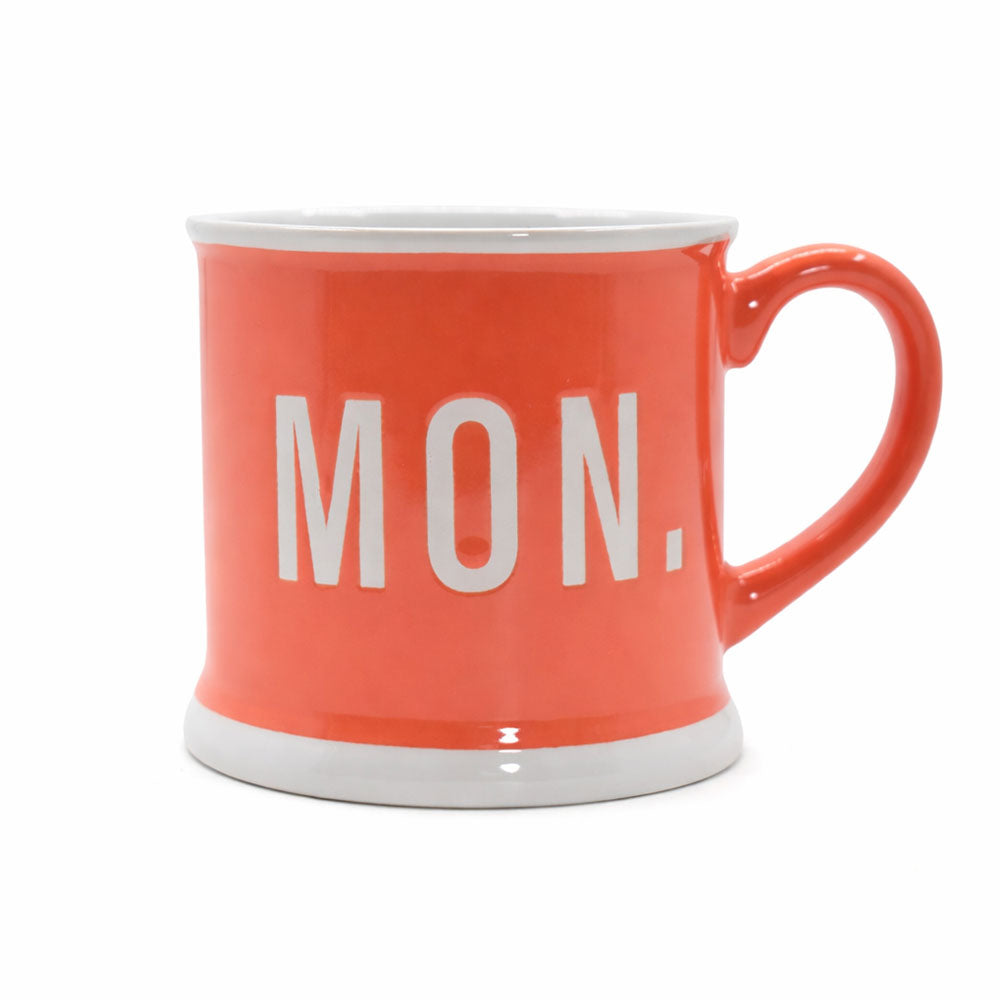 Taza Monday Anaranjado y Blanco