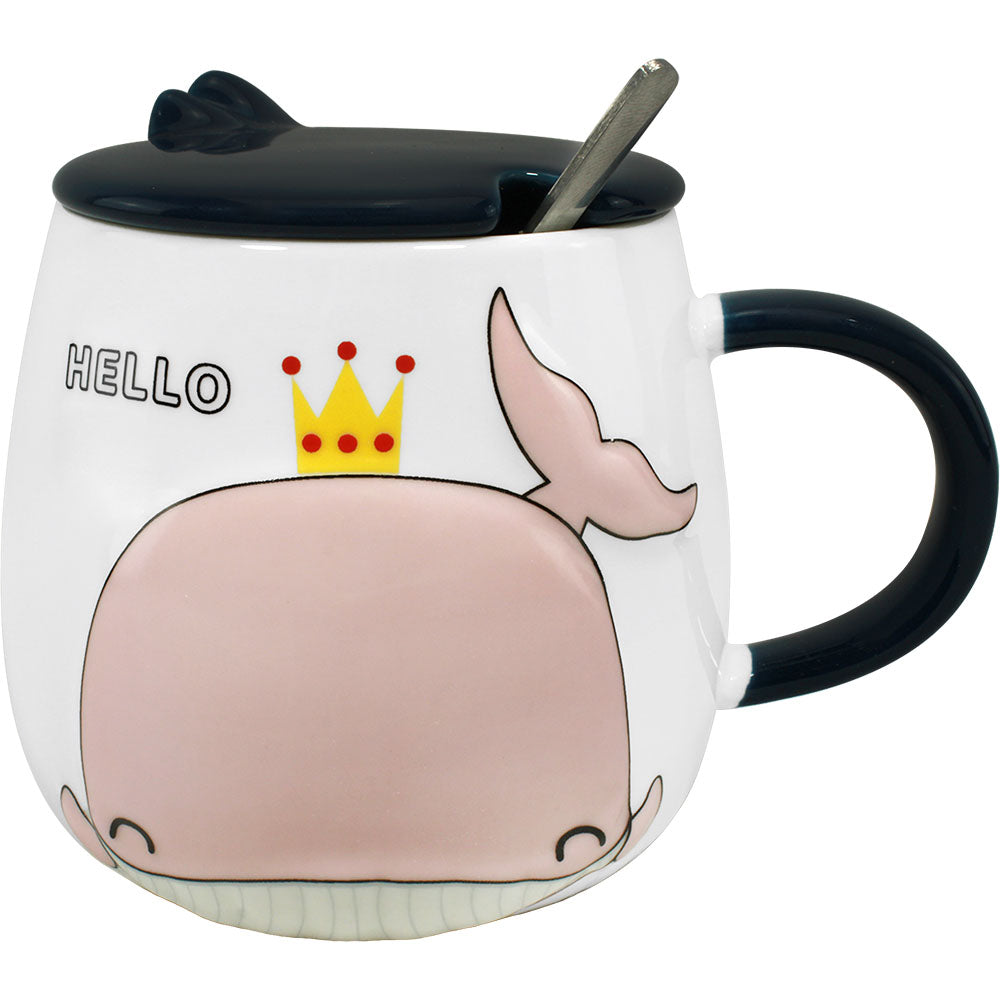 Taza Ballena Pastel Tapa