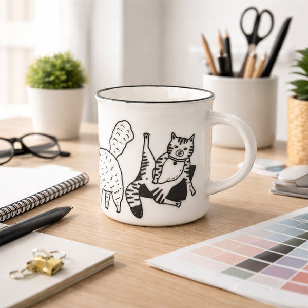 Taza Gato Acostado