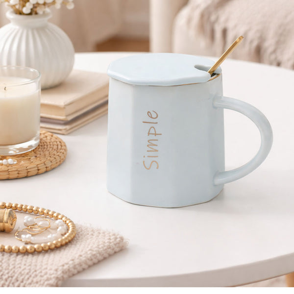 Taza Prisma Tapa Azul