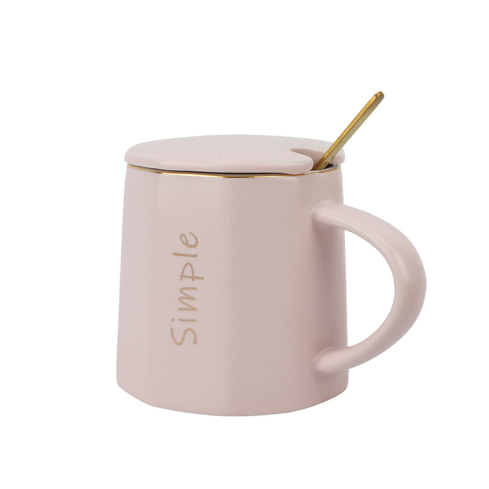 Taza Prisma Tapa Rosa