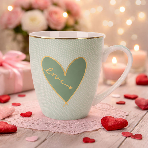 Taza Corazón Verde