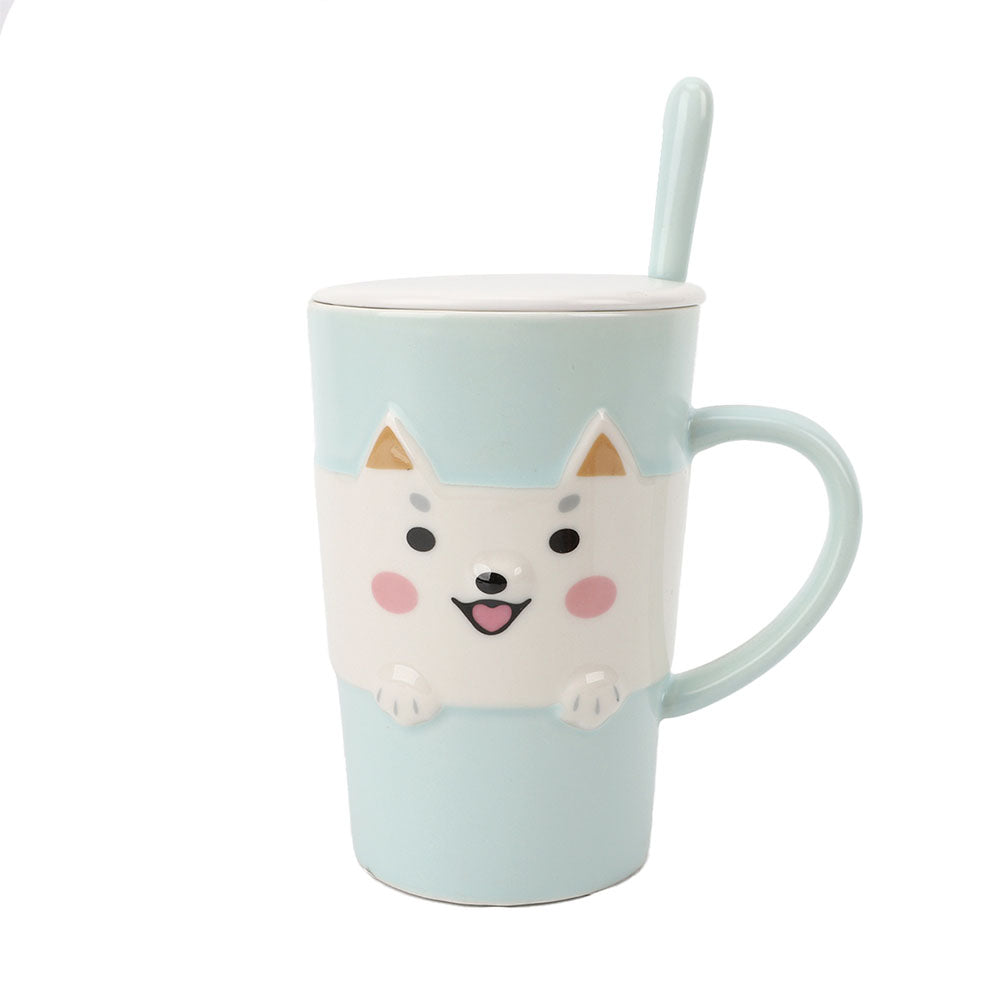 Taza Gatito Pastel Verde