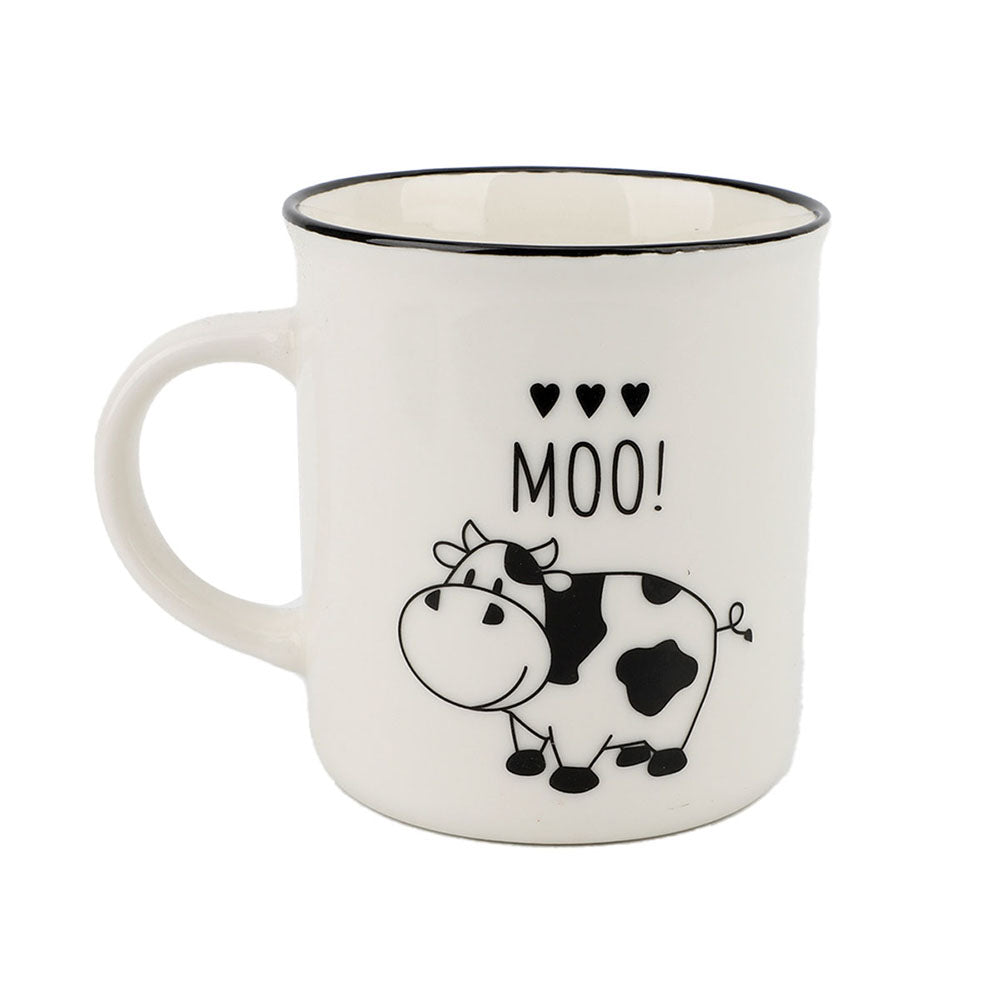 Taza Moo Blanco