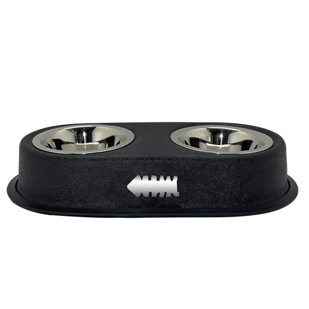 Plato doble para mascotas Trueno